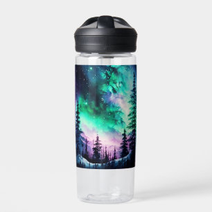 Celestial Aurora Borealis Northern Lights Vivid Water Bottle