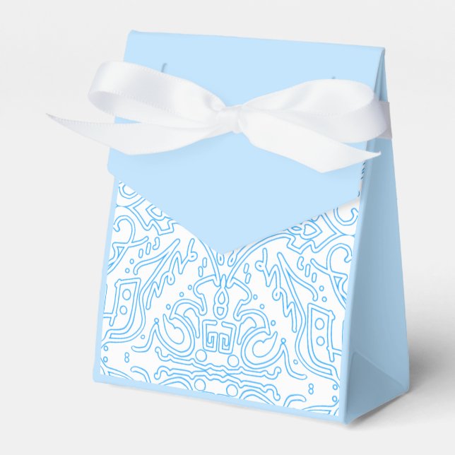 Celestial Azure Tide Favor Box (Front Side)