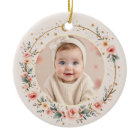 Celestial Baby First Christmas Personalized Photo