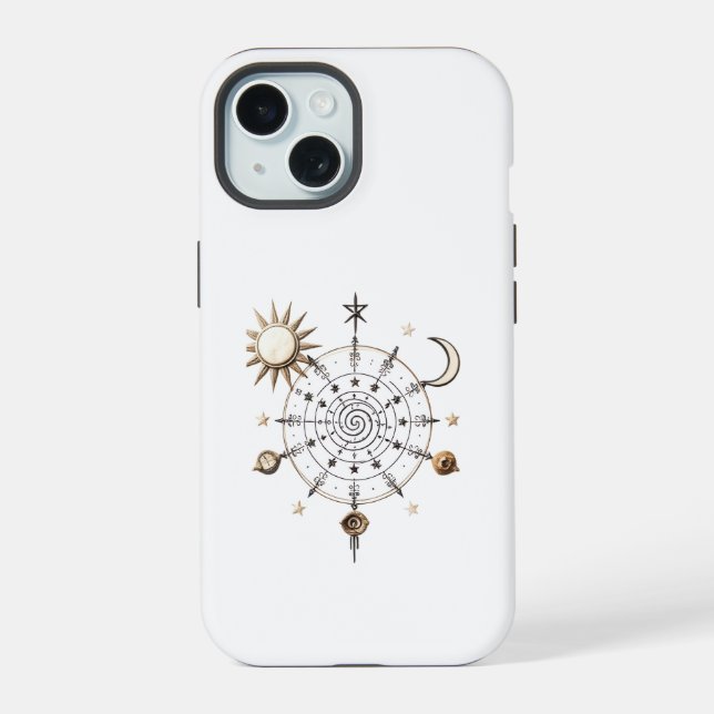 Celestial Balance Mandala iPhone / iPad case (Back)