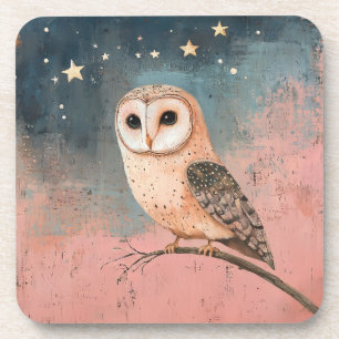 Celestial Barn Owl Coaster
