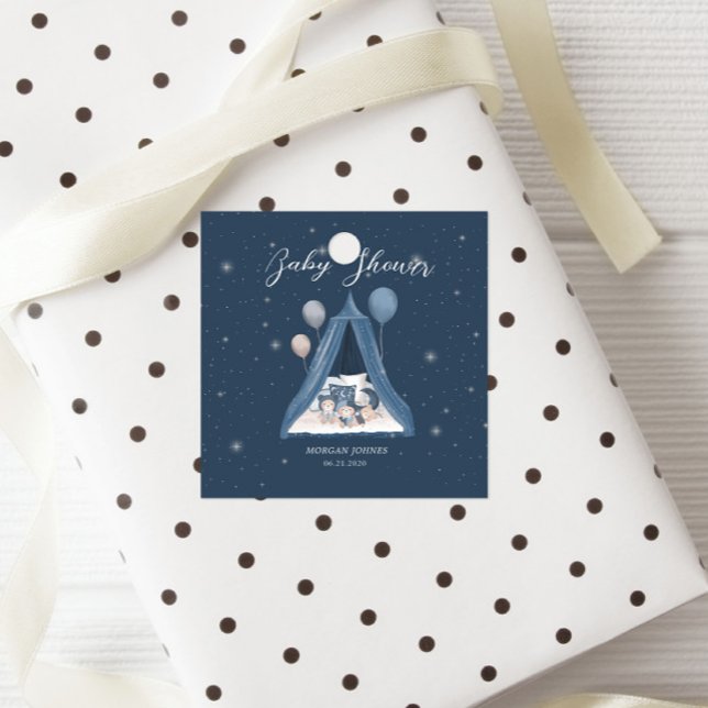 Celestial Bear Baby Shower Favour Tags (Creator Uploaded)