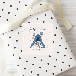Celestial Bear Pastel Baby Shower Favour Tags