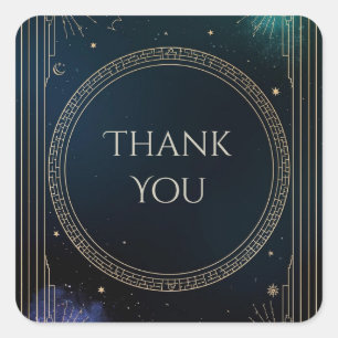 Celestial Birthday Favour Tags – Gold & Silver Sta