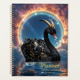 Celestial Black Swan Guardian of the Moonfire Veil Planner