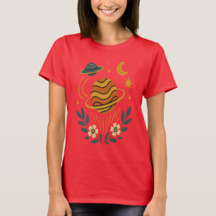 Celestial Bloom – Vintage Cosmos T-Shirt