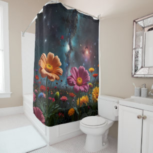Celestial Blooms: Flowers Under the Milky Way 