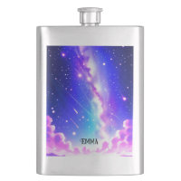 Celestial Blue and Pink Galaxy Custom Name