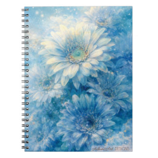 Celestial Blue Daisies Dreamscape Floral Notebook