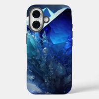 Celestial Blue Sapphire Dreams Abstract Crystal 