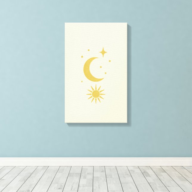 Celestial Blush Canvas Print (Insitu(Wood Floor))