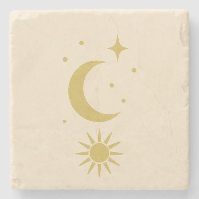 Celestial Blush Stone Coaster (Front)
