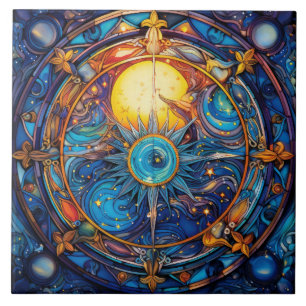 Celestial Bodies Ceramic Tile
