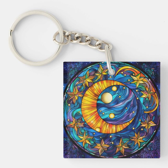 Celestial Bodies Keychain (Front)