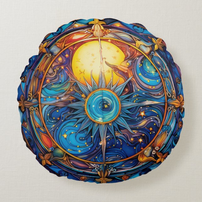 Celestial Bodies Throw Pillow (Front)