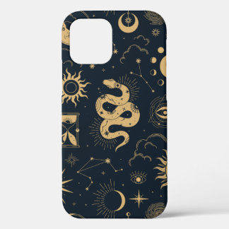 Celestial boho seamless pattern iPhone 12 case