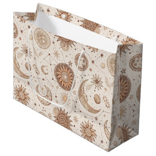 Celestial Botanical Pattern (2) Large Gift Bag