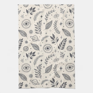 Celestial Botanical Pattern (6) Kitchen Towel