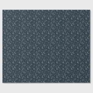 Celestial Botanical Seamless Pattern — Midnight In Wrapping Paper