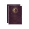 Celestial Burgundy Gold Moon And Stars Wedding 