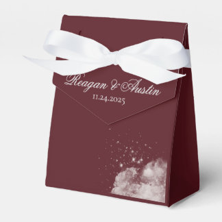 Celestial Burgundy Starlight Favor Boxs Box