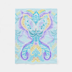 Celestial Butterfly Glow Fleece Blanket