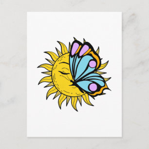 Celestial Butterfly Sun  Postcard