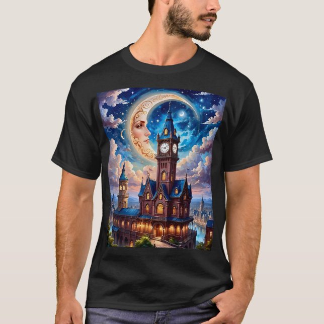 Celestial Castle and Moon Face Tee (Front)
