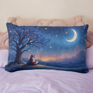 Celestial Cat Comfort Lumbar Pillow