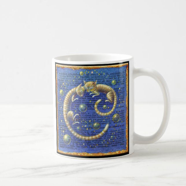 Celestial Cat Fantasy Mug: Concinnity Coffee Mug (Right)
