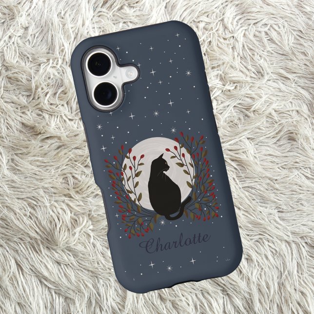 Celestial Cat Moon Stars and Botanicals (Creator Uploaded)