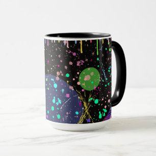 Celestial Celebrations: Maximalist Abstract Art Mug