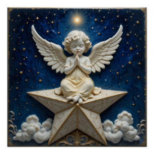 Celestial Ceramic Angel Poster