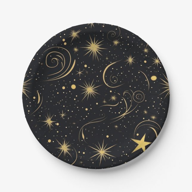Celestial Charm Paper Bowl Plate (Front)