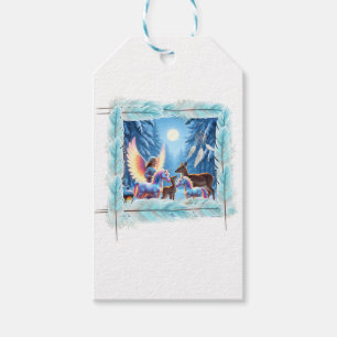 Celestial Cherub & Fantasy Guardians Art Postcard Gift Tags