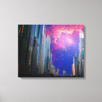 "Celestial City Sky" Canvas Art Print