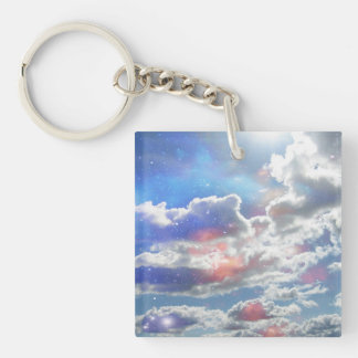 Celestial Clouds Keychain