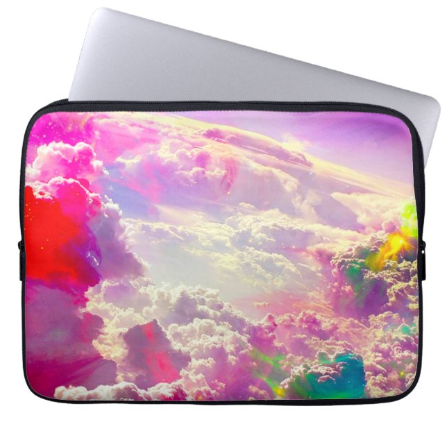 celestial clouds laptop sleeve (Front)