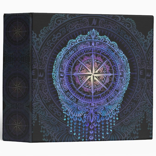 Celestial Compass Mandala Binder (Front/Spine)
