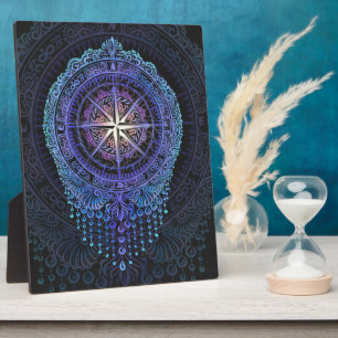 Celestial Compass Mandala Plaque