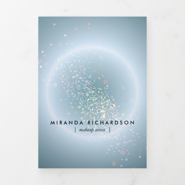 Celestial Confetti Glow Blue Beauty Brochure (Cover)