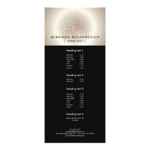 Celestial Confetti Glow Gold Rack Card
