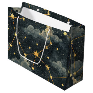 Celestial Constellation Star Pattern (1) Large Gift Bag
