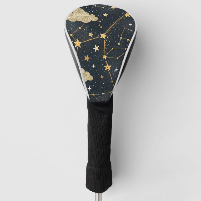 Celestial Constellation Star Pattern (2) Golf Head Cover (Front)