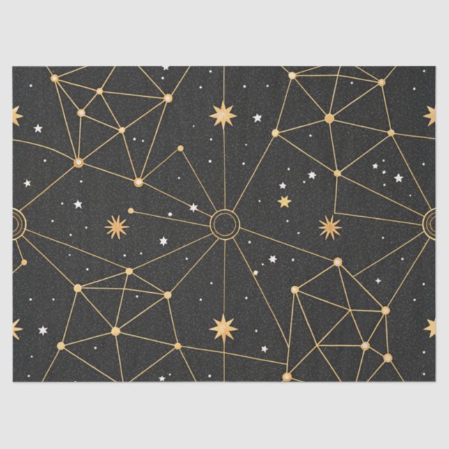 Celestial Constellation Star Pattern (3) Tissue Paper (Front)