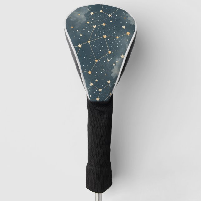 Celestial Constellation Star Pattern (4) Golf Head Cover (Front)