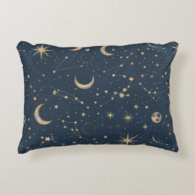 Celestial Constellation - Starry Night (1) Accent Pillow (Front)