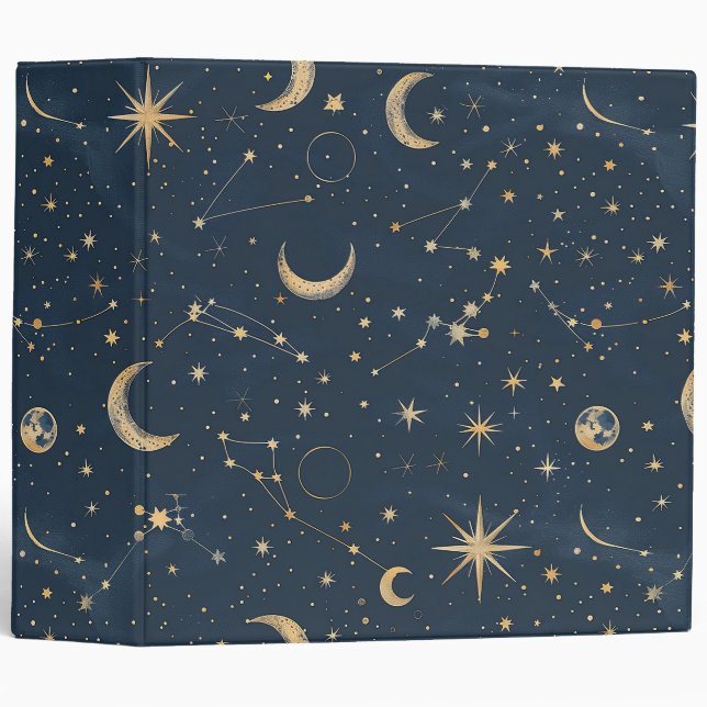 Celestial Constellation - Starry Night (1) Binder (Front/Spine)
