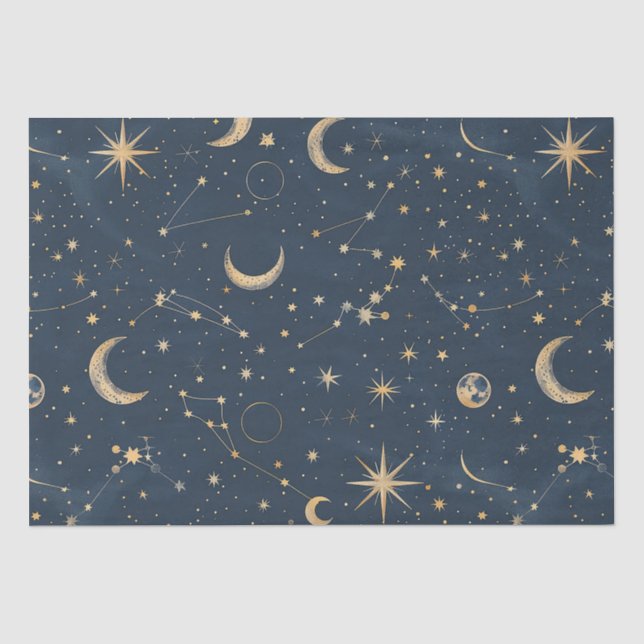 Celestial Constellation - Starry Night (1) Tissue Paper (Front)