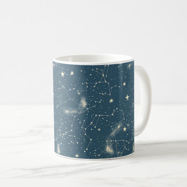 Celestial Constellation - Starry Night (2) Coffee Mug (Front Right)